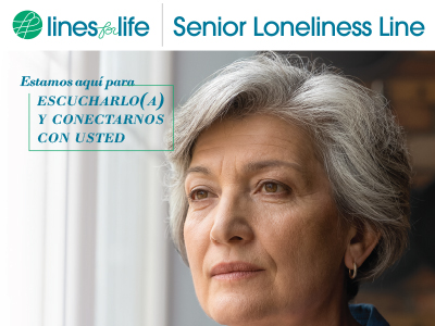 2026 Senior Loneliness Line Flyer - Spanish